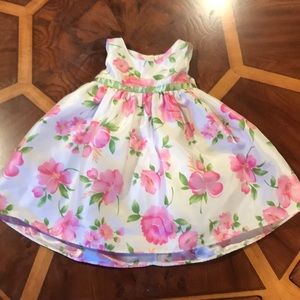 12 month girl tulle dress- floral